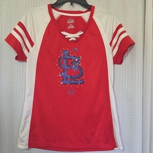 St Louis Cardinal  Women’s L Red MLB  Majestic Jersey